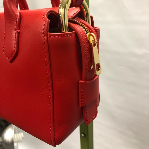 J Crew Mini Harper Satchel Red Crossbody Bag - Picture 4 of 6